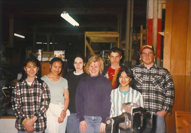 Student smiling at camera